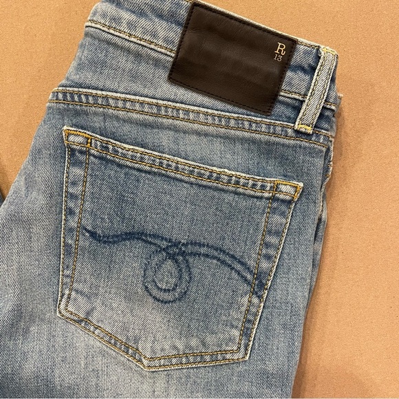 R13 Kick Fit Drew Stretch Women’s Jeans Size 26 - Picture 2 of 16